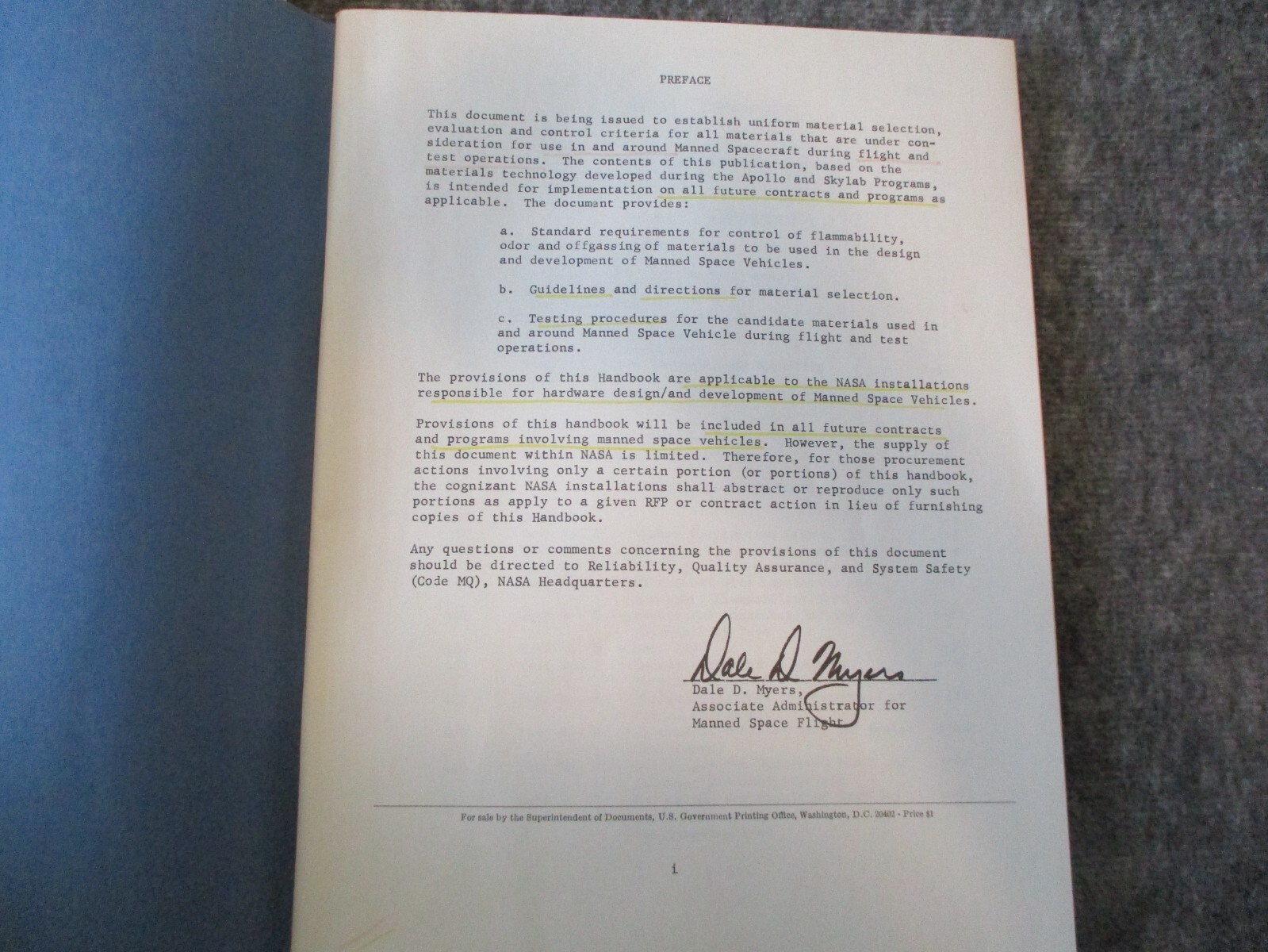 NASA SPACE SHUTTLE/VEHICLE SPECS METALS/MATERIALS/TESTING REPORTS/RESULTS 71-73