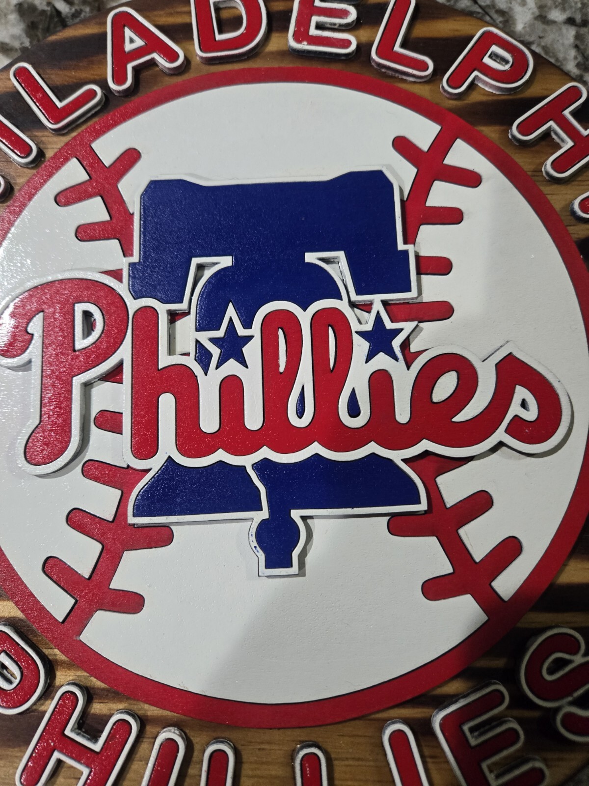 10" Handmade Philadelphia Phillies Sign
