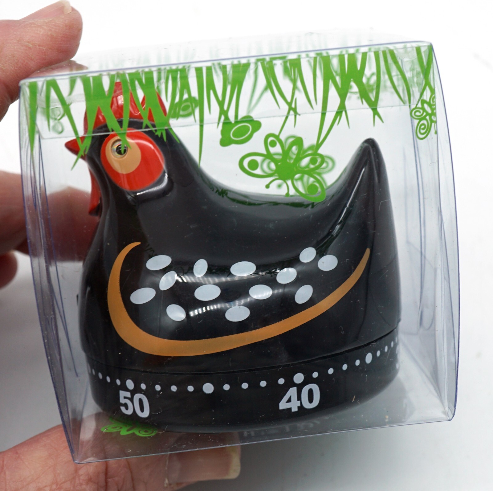 Timer - Black Chicken - 60 minute mechanical manual timer New, in Clear Box