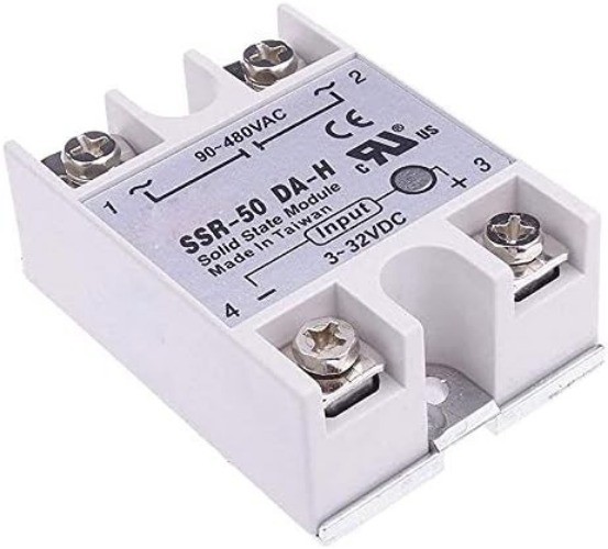 Single Phase Solid State Relay SSR-50DA-H 50A DC AC Solid State Regulator SSR