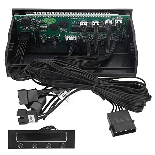 4 Fans Computer Fan Controller, 6041 4 Channel CPU Temperature Sensor PC