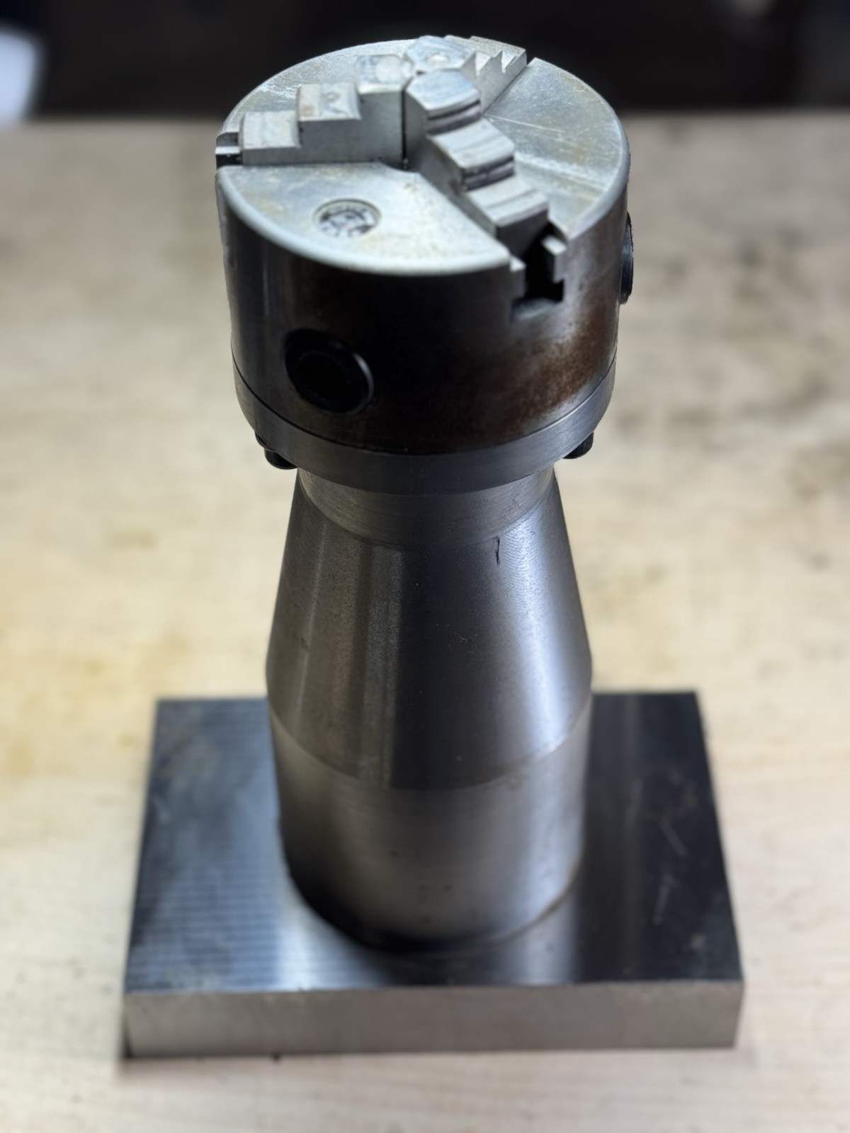 Custom Precision Vertical Extension Clamp 3 Jaw Chuck Rotary Extension 41lbs