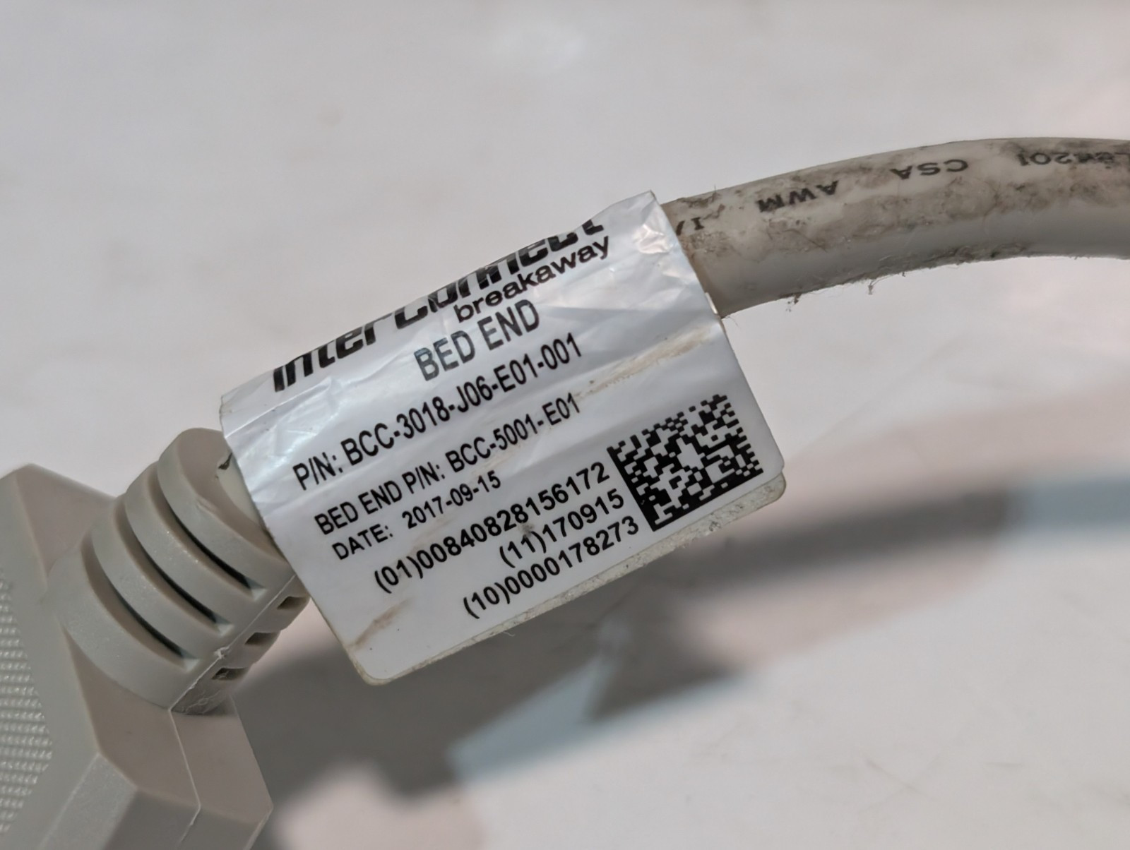 Lot of 3: Curbell Bed-To-Nurse Breakaway BCC Call Cables, BCC-5002-A06-001, More