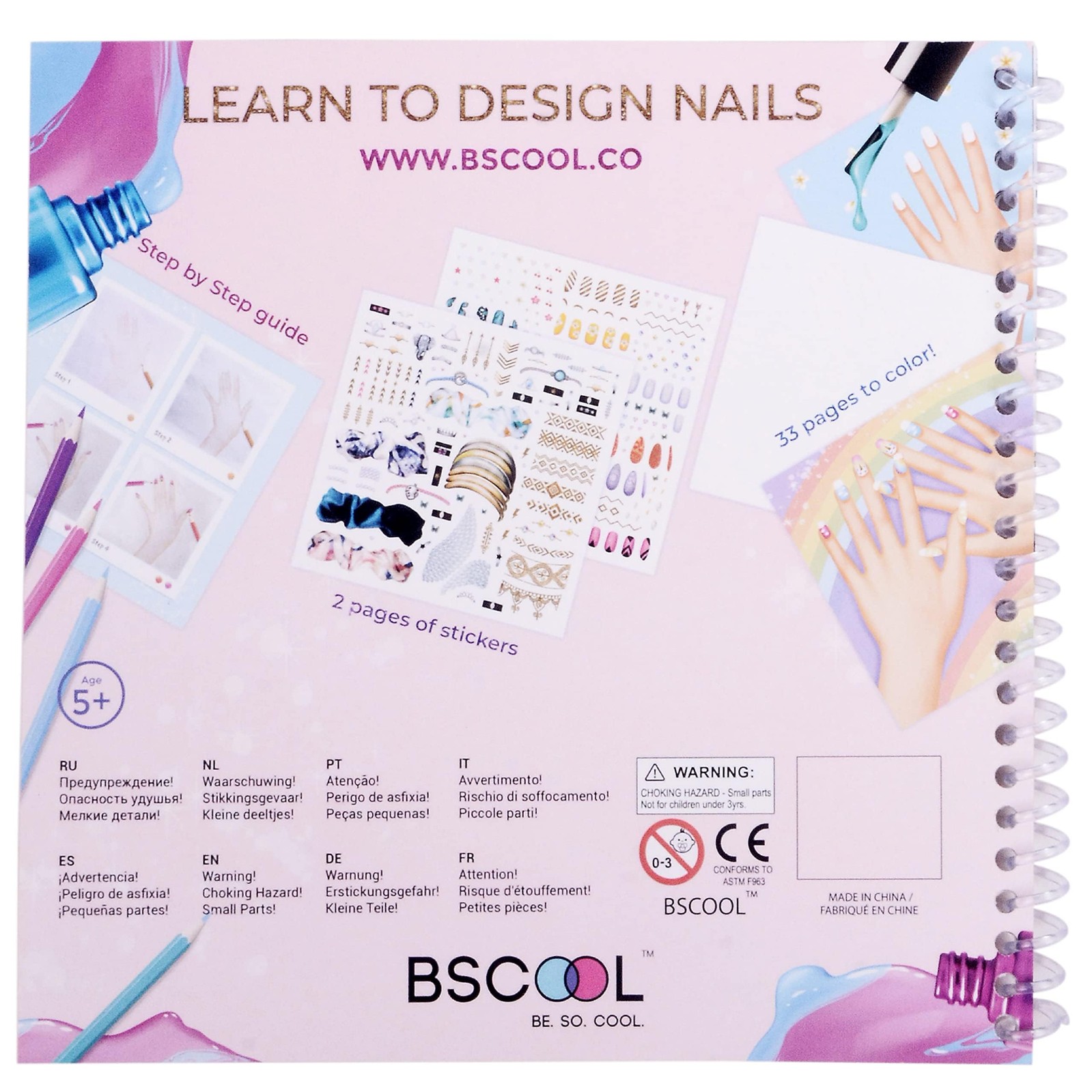 BSCOOL - Drawing, Coloring & Activity Book. Nail Small, Design Studio