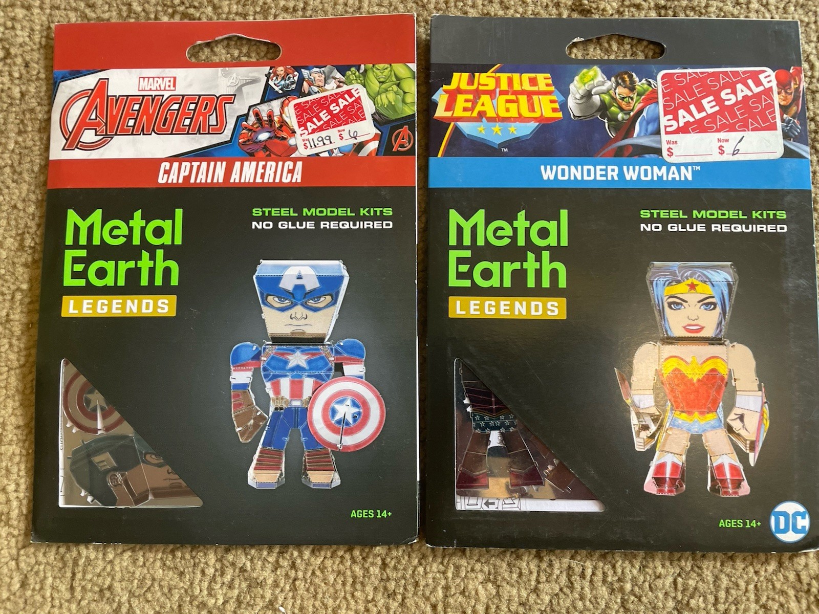 Metal Earth Legends Avengers Wonder Woman Captain America