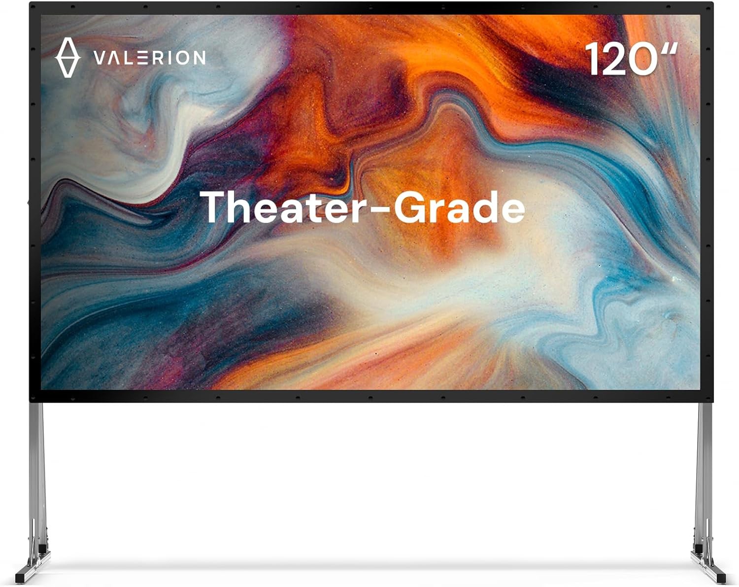 Valerion Outdoor Projector Screen, 3-Min Setup,4K/8K UHD Support, 16:9 HD