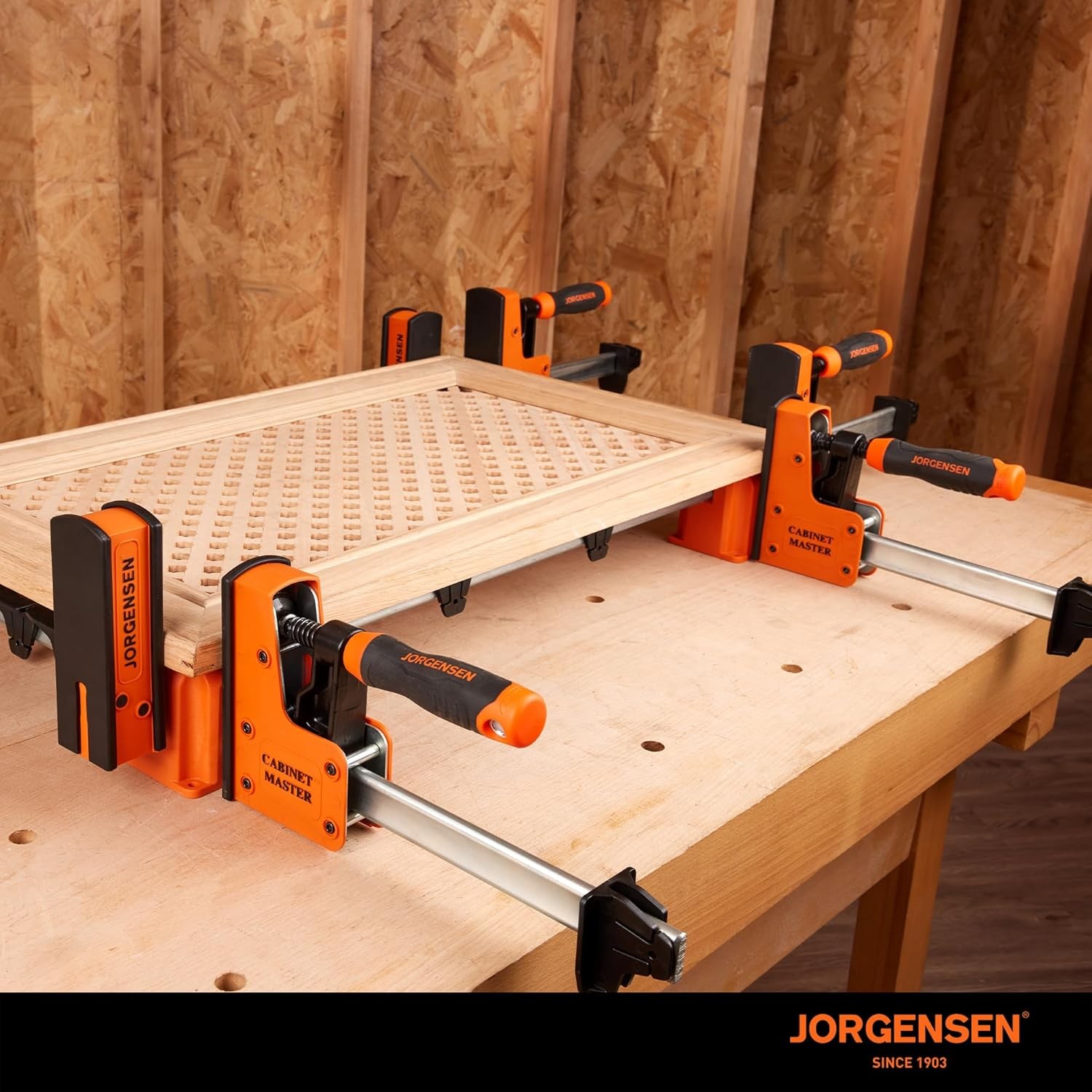 Jorgensen 4PC 3-in1 Support Block Cabinet Master Parallel Clamp Accessory Spacer