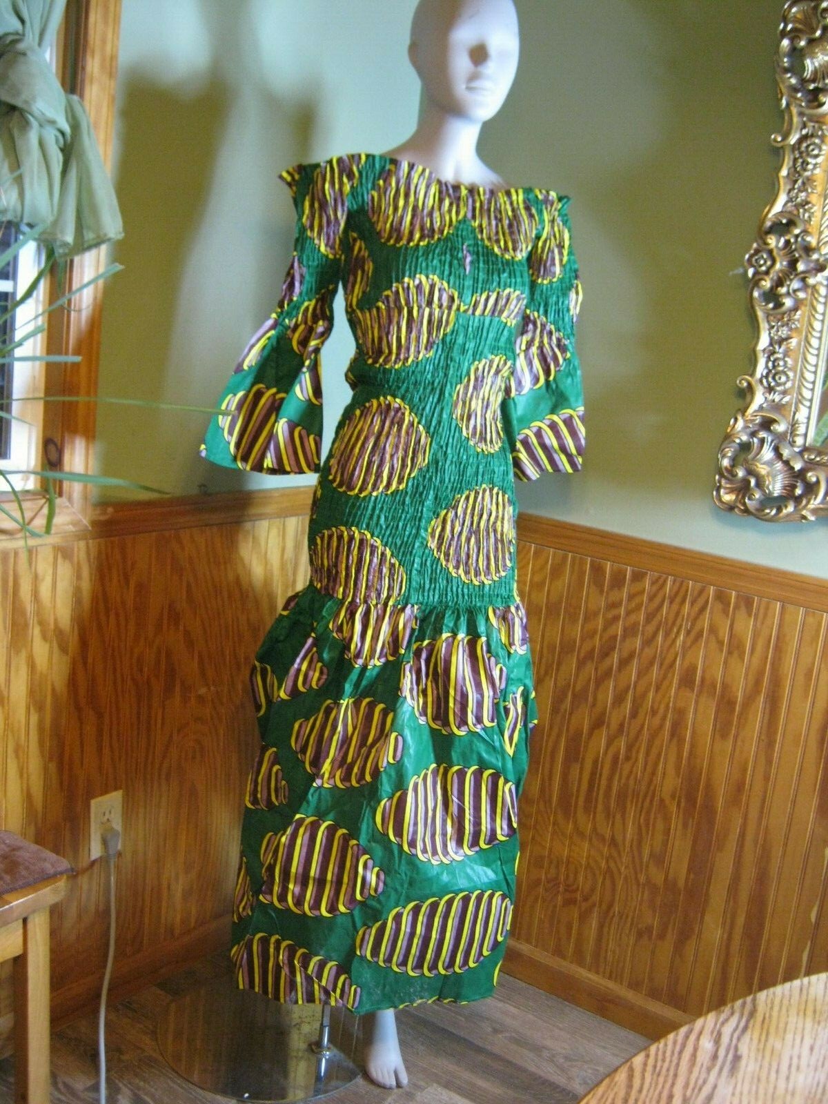 Binta Real Wax BintaRealWax Dress African Fabric Stretchy Dress Medium