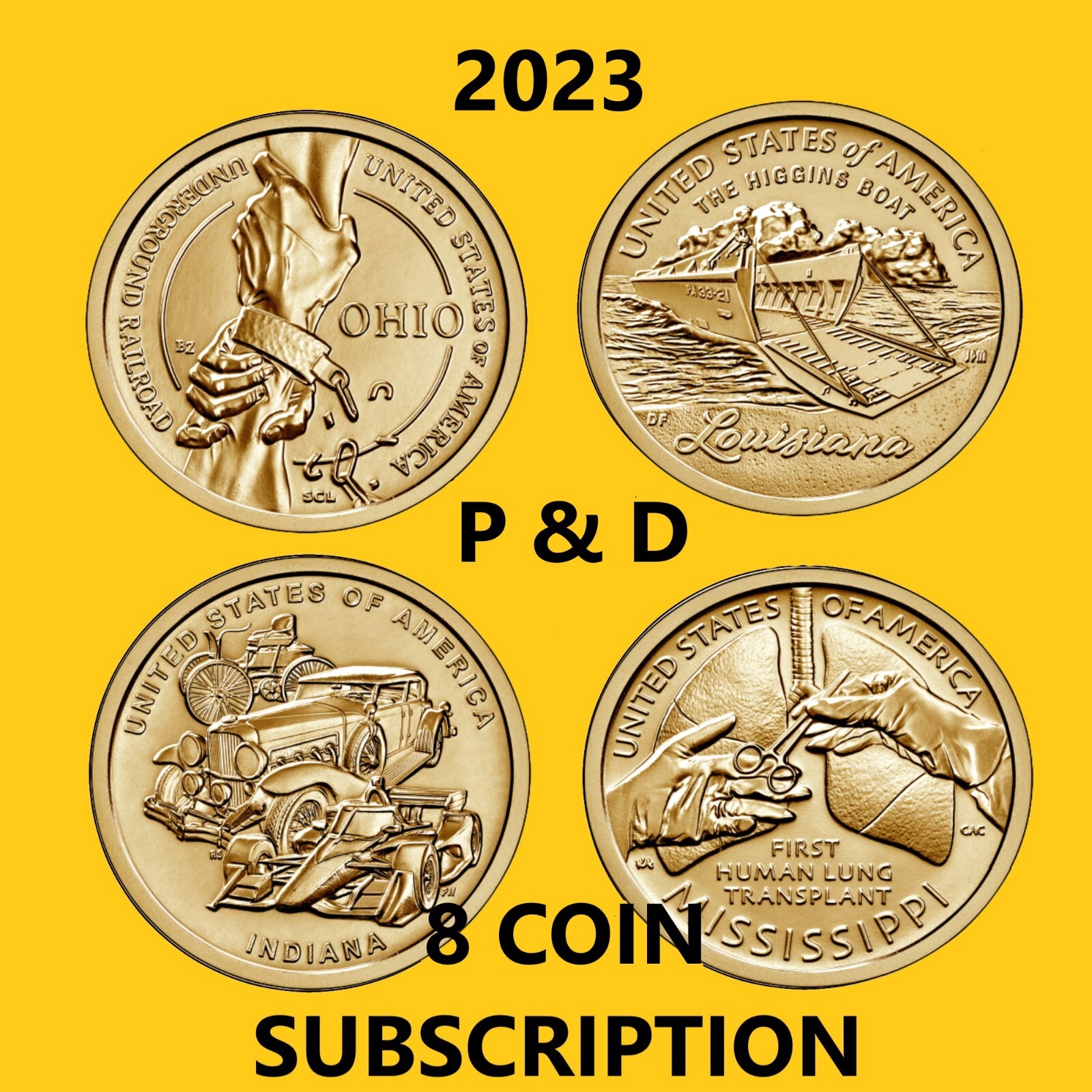 2023 P D 8 Coin American Innovation Dollar