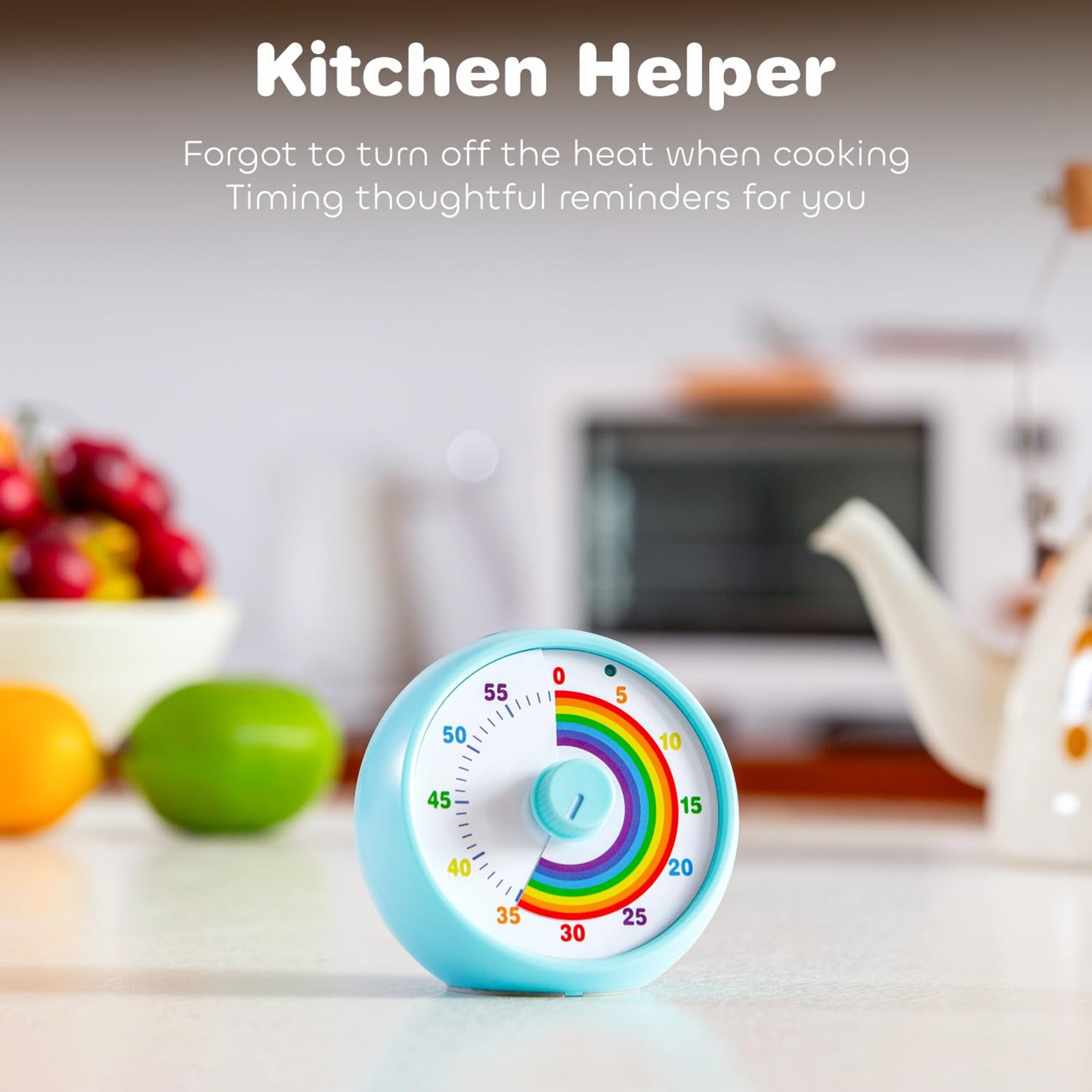 Visual Timer for Kids, 60-Minute Countdown for Classroom Office Kitchen, Desk Ti