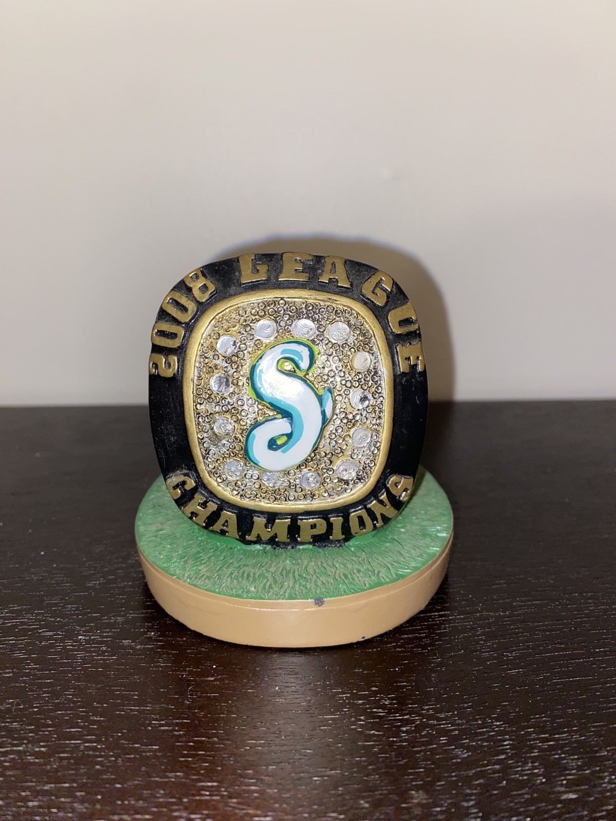 2008 League Champions Springfield Sliders Replica Oversized Ring Baseball IL