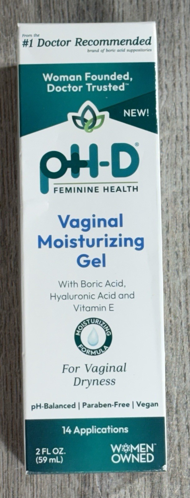 Ph-D Feminine Health Vaginal Moisturizing Gel 14 Applications Exp 4/2027