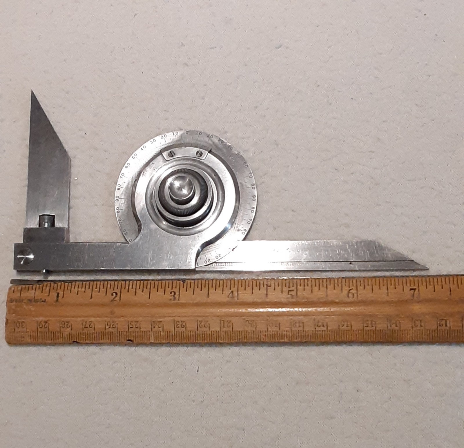 Vintage Starrett Bevel Protractor #359 Pat 1921
