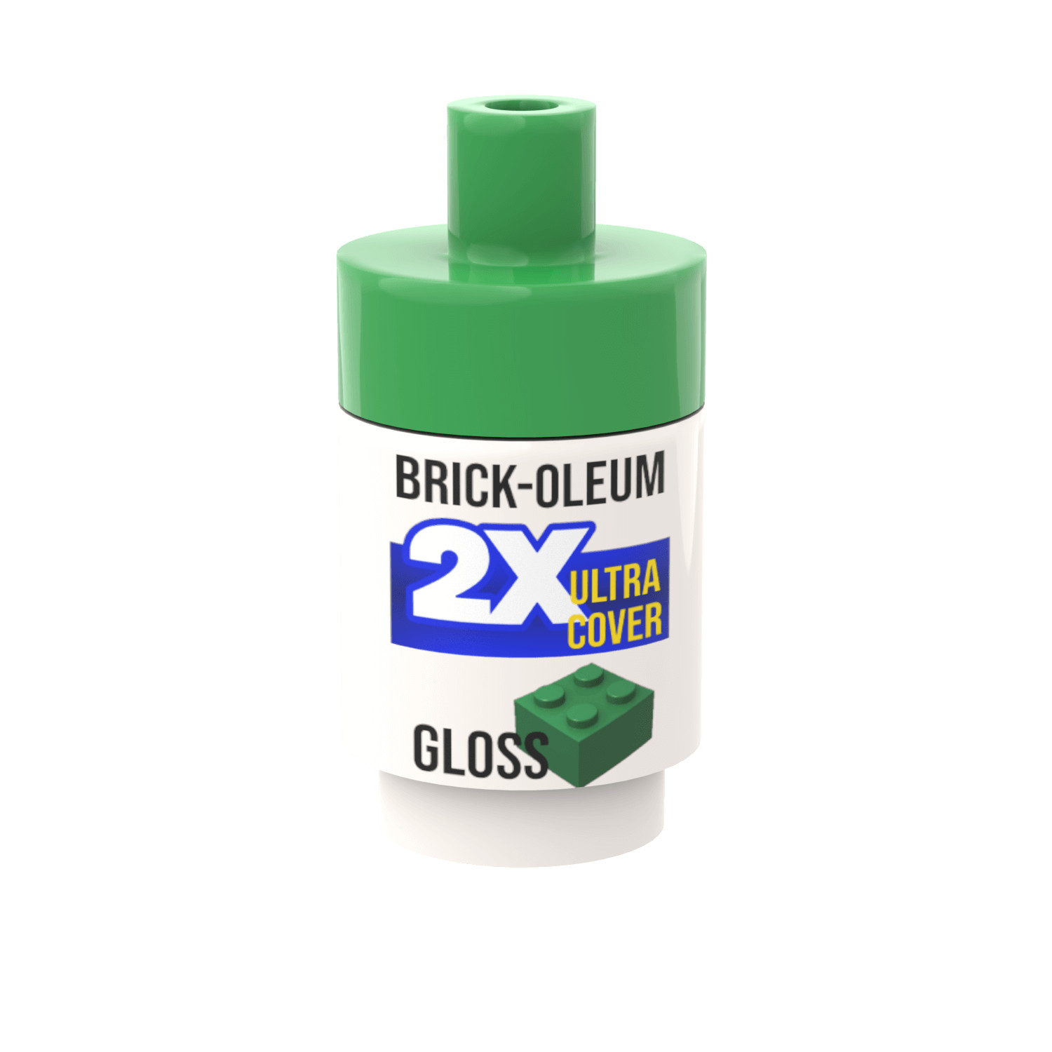 Spray Paint Can (Green) - Graffiti - Custom Printed Minifig Scale Brick City