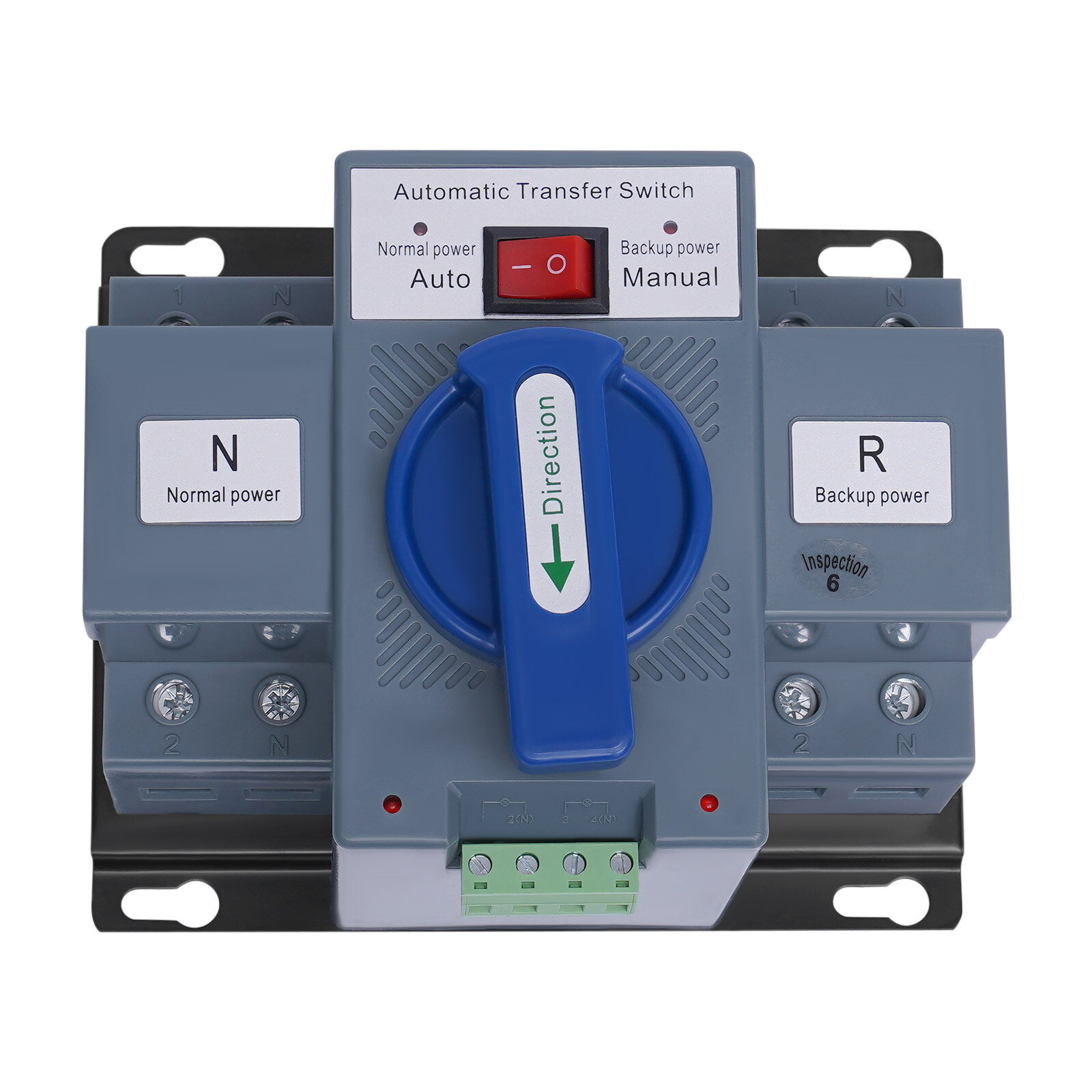 63A 2P ATS Dual Power Automatic Transfer Switch for Generator Changeover Switch