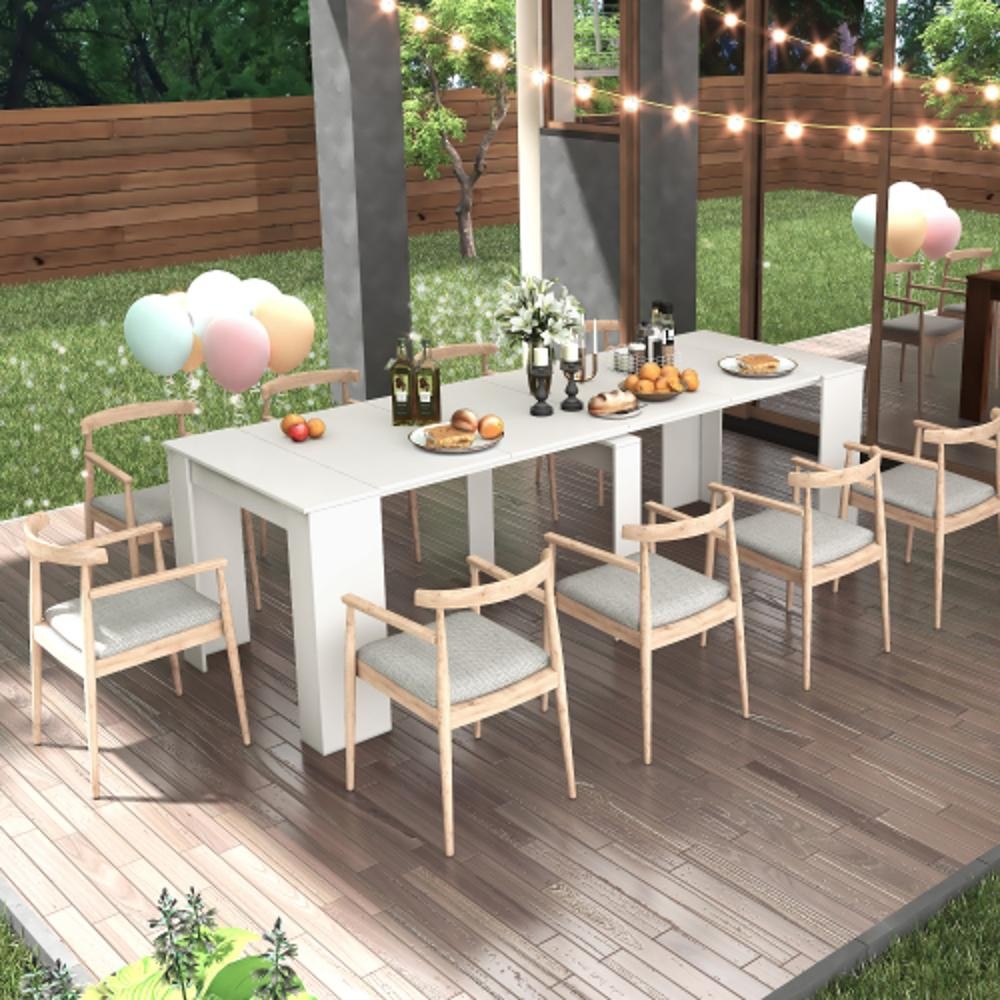 Multifunctional Extendable Console Table - Space-Saving Transformer for Home