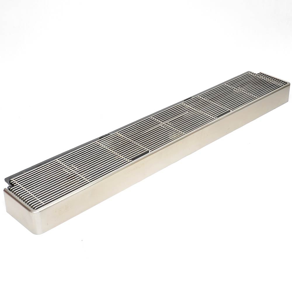 Eversys E'6 Drip Tray Assembly w/ Stainless Front, Grille, Pan 83cm Drain Broke
