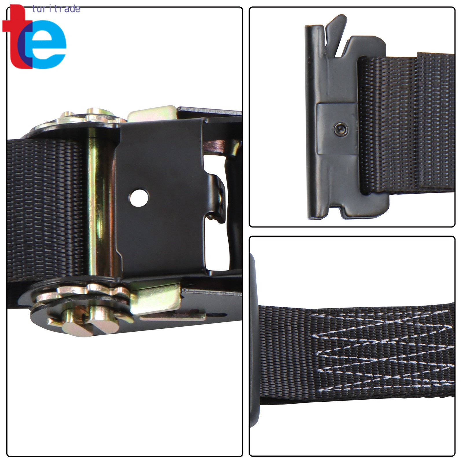 Wheel Chock Tie Down Kit Tire Ratchet Straps Wheel Chocks E Track System