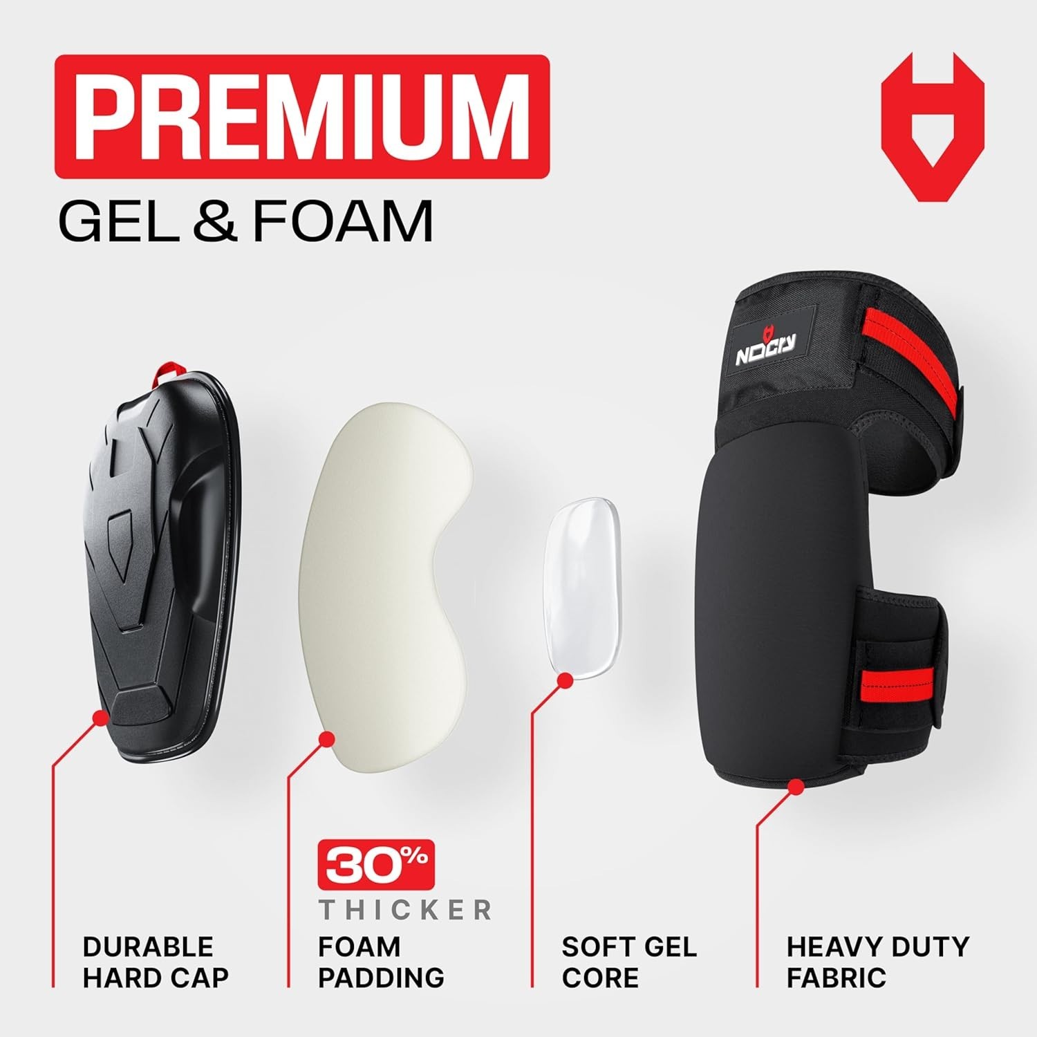 Professional Knee Pads for Work — Heavy Duty Anti-Slip Cap, Extra Dual-Layer ...