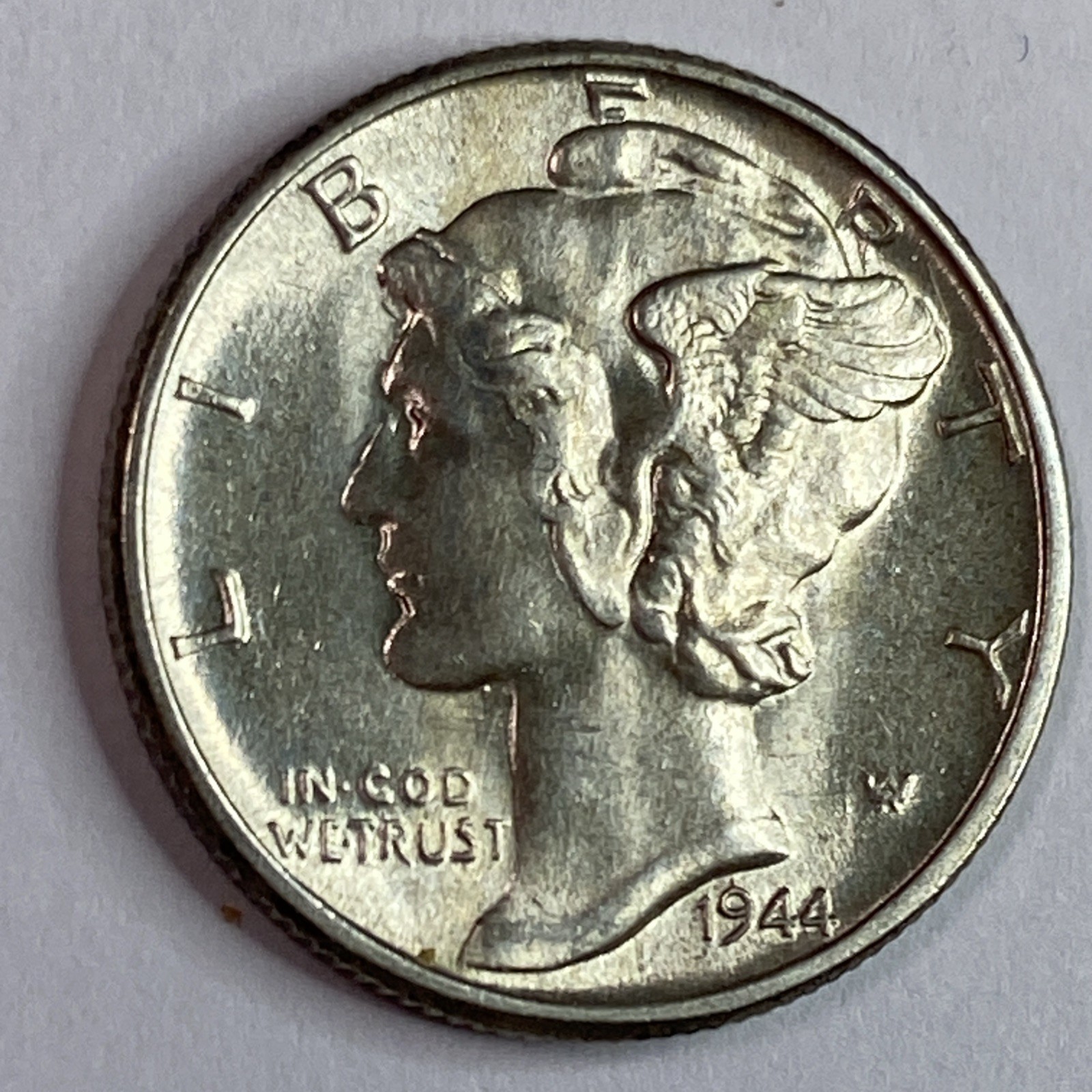 1944 10C Mercury Dime