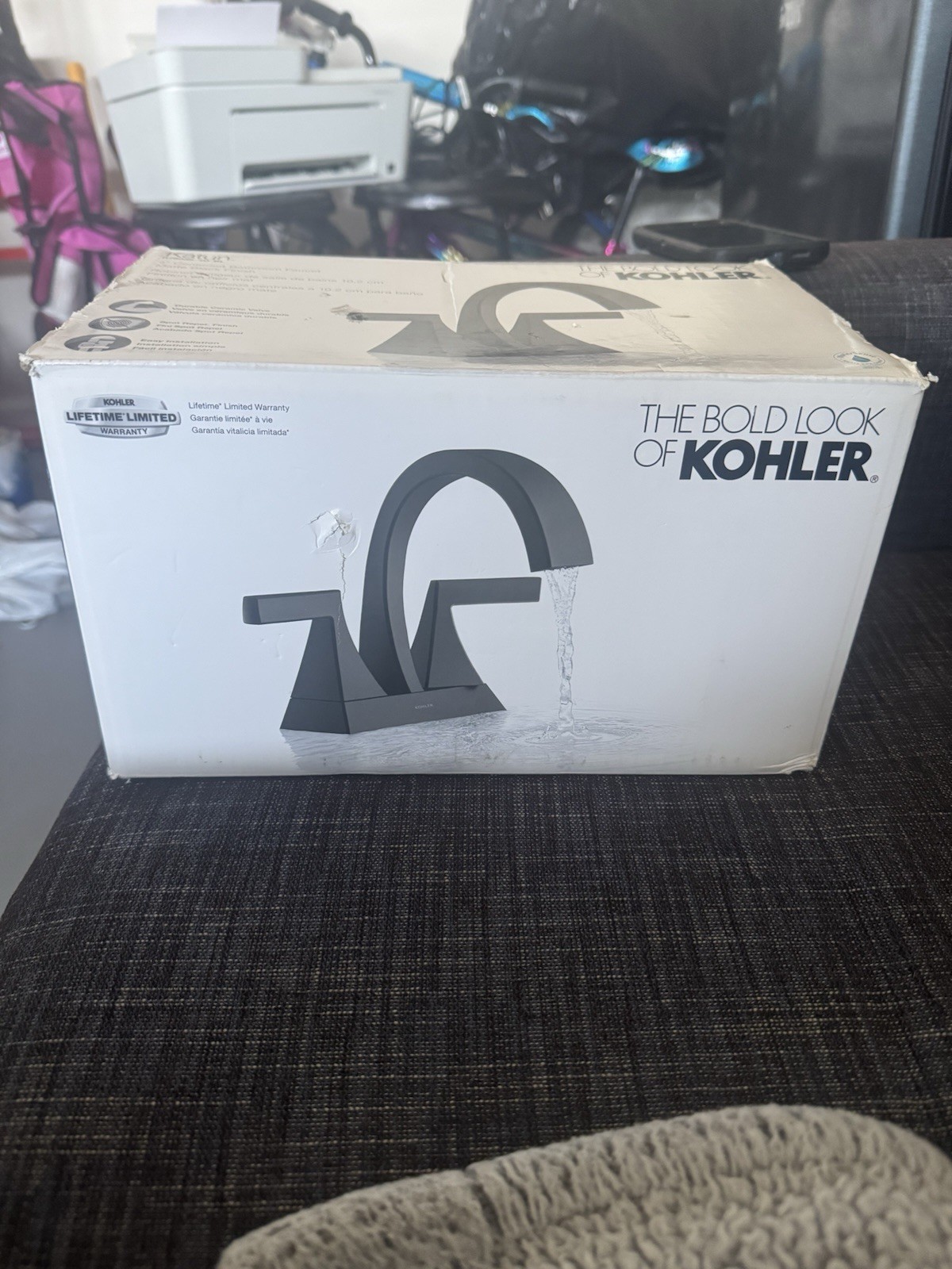 KHOLER Kitchen Faucet Double Handle Deck Mount Kitchen Sink Faucet