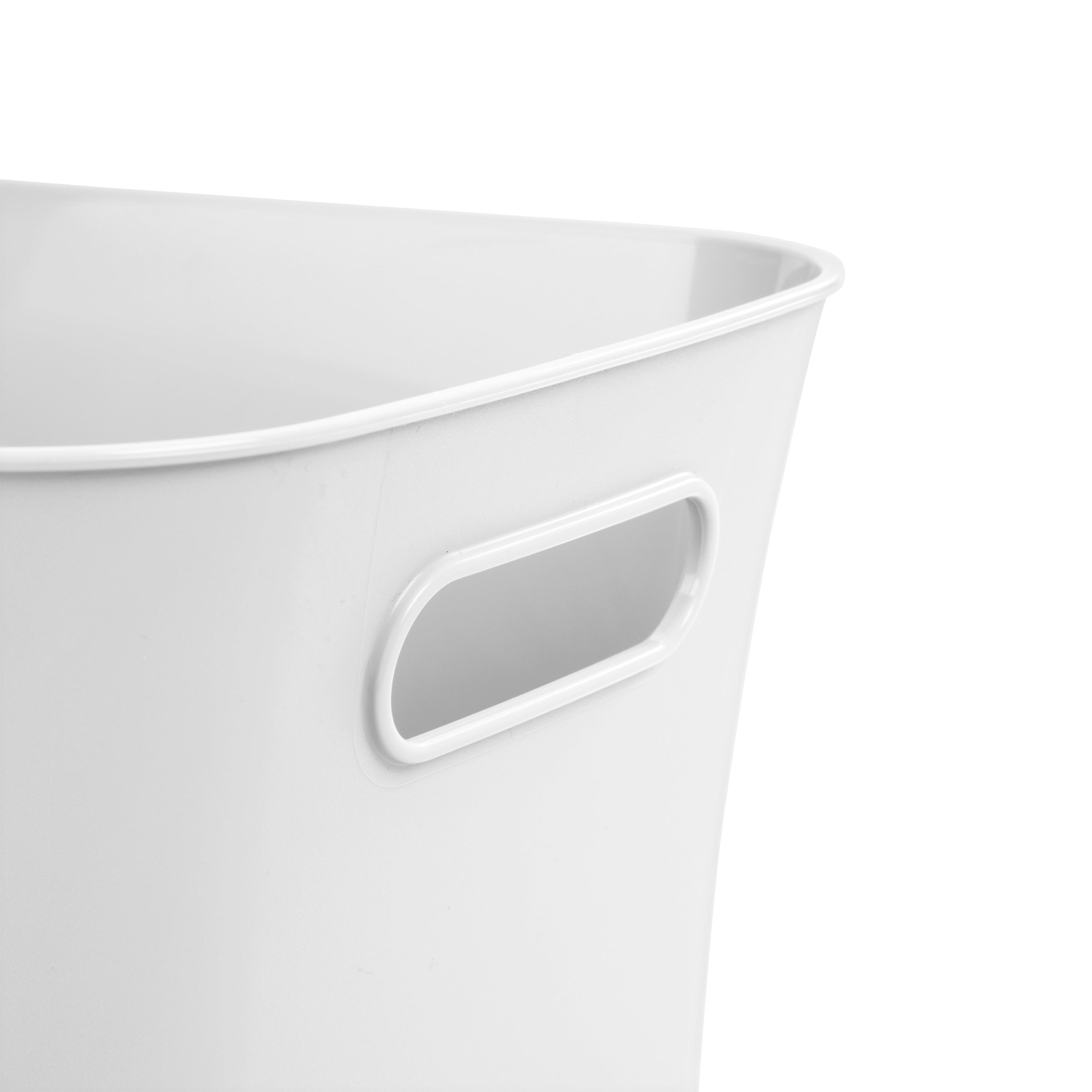 (6 pack) 2-Pack Small Plastic Storage Bins, White！