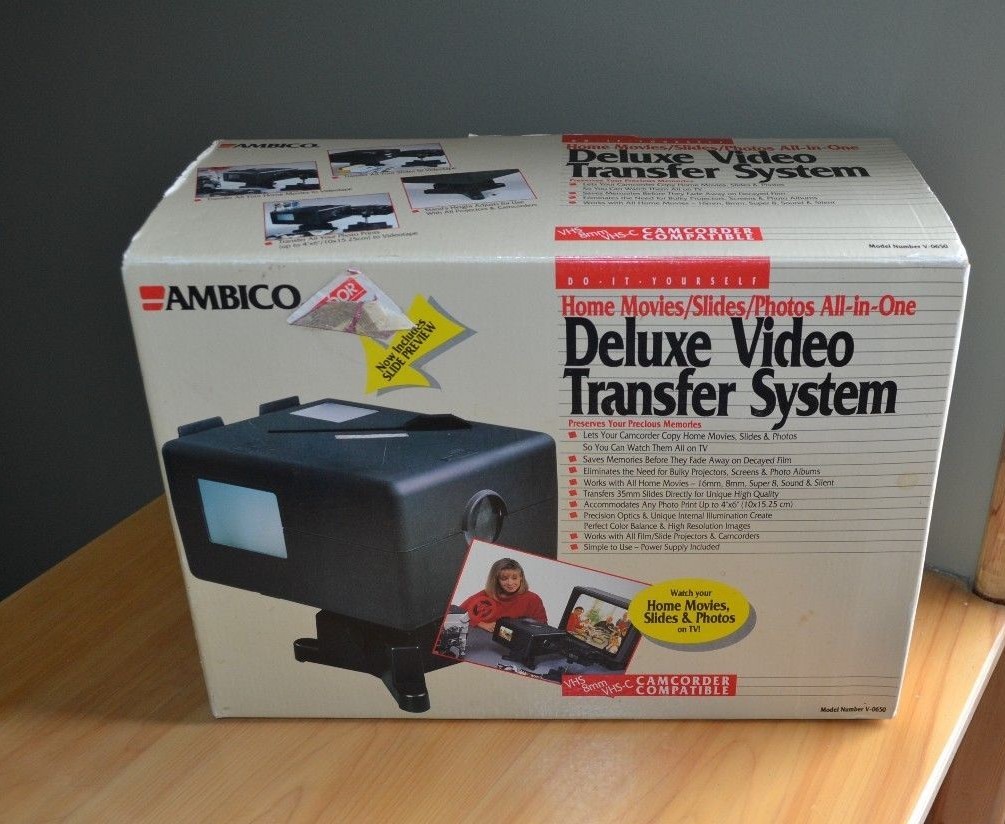 Ambico Deluxe Video Transfer System Model V-0605 Home Movie, Photographs, Slides