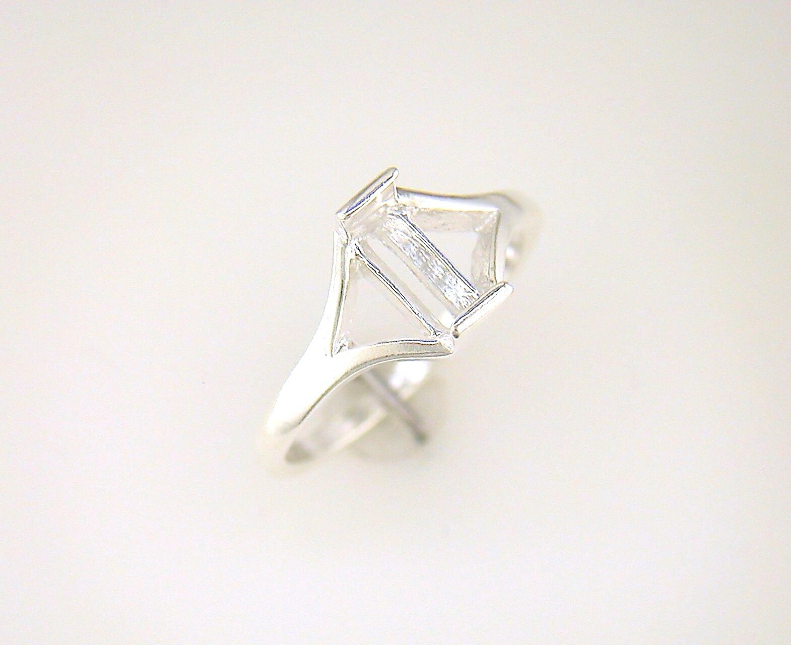 Tourmaline Solitaire Ring Setting Sterling Silver
