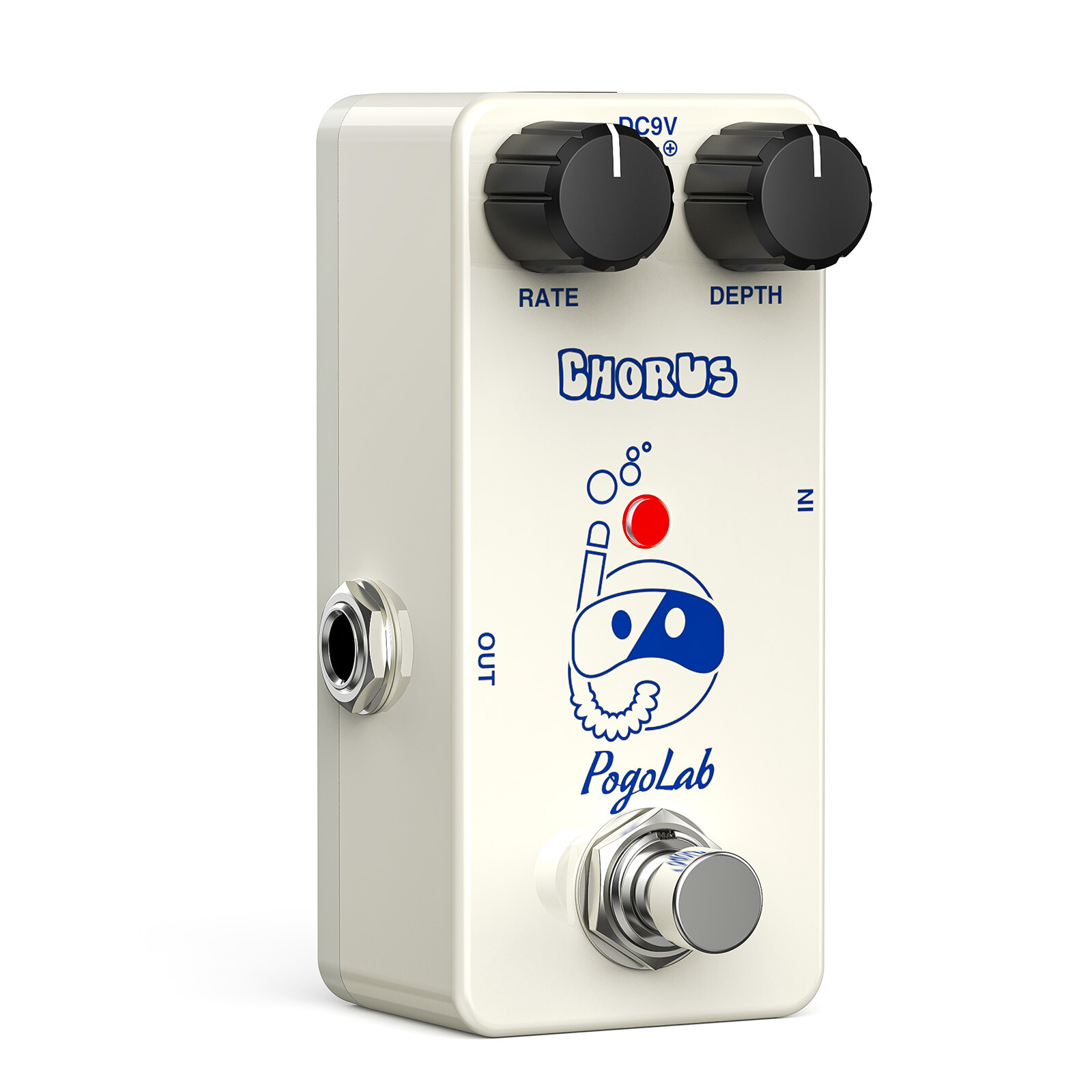 POGOLAB Mini Guitar Chorus Effect Pedal True Bypass Sturdy Construction DC 9V