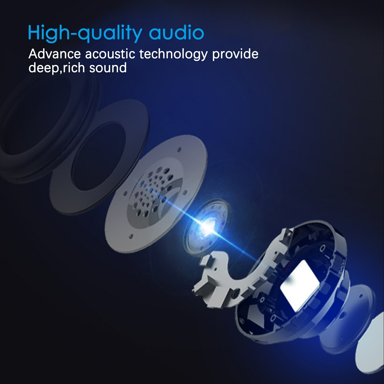 for Trucker Driver Over The Head Wireless Bluetooth Headset Mic Noise-Canceling