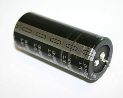 2x 2200uF 250V Snap In Mount Electrolytic Capacitor 2,200 2200mfd 250VDC Volts