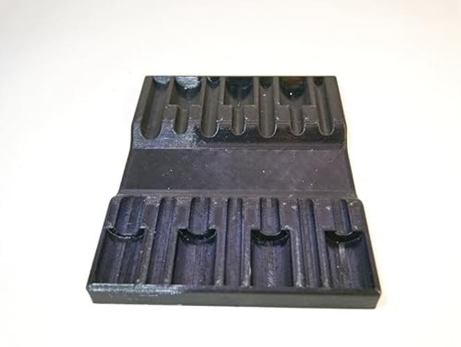 Magnetic Long Hex Socket Organizer – Fits Most Metric Long Hex Socket Sets –