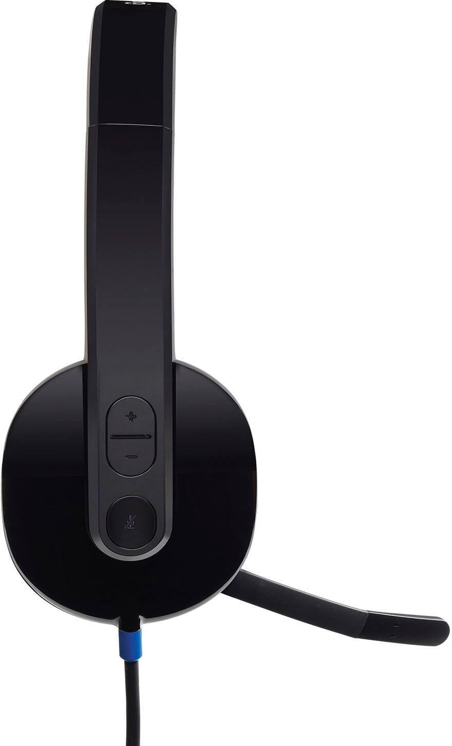 Logitech - H540 Wired On-Ear Headset - Black