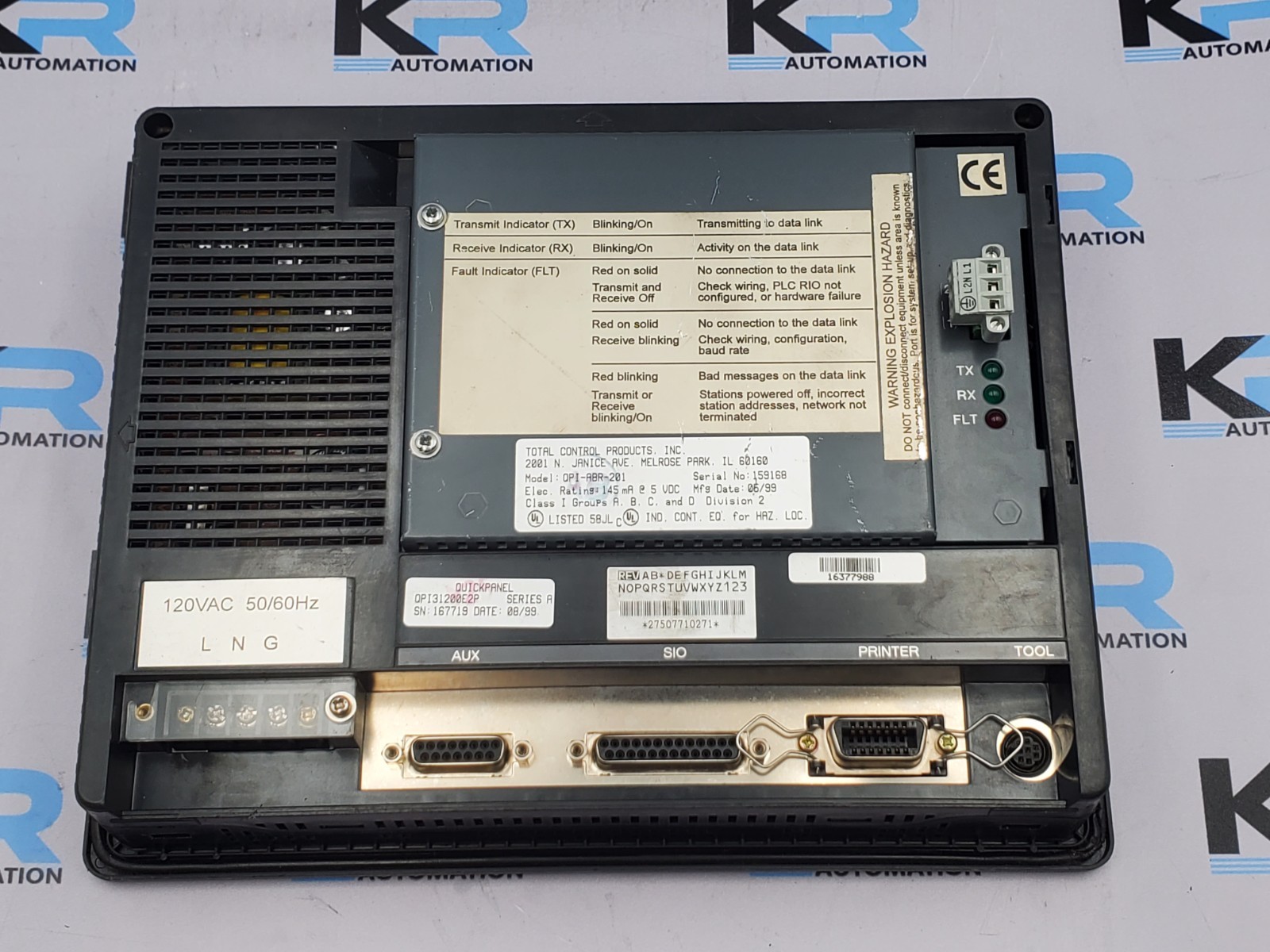 Total Control QPI31200E2P-A QuickPanel Operator Interface 9" 120V