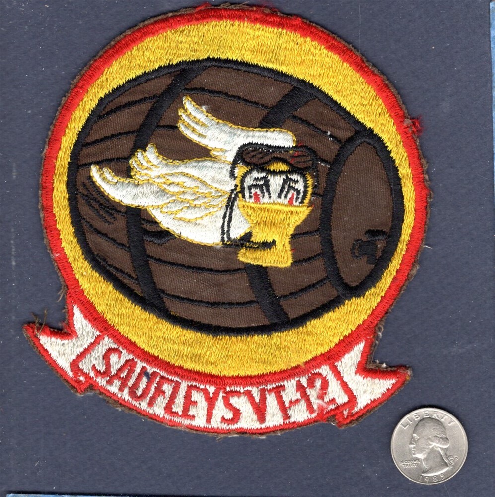 Original 1950's VT-12 NAS Saufley FL US NAVY T-28 Training Squadron Patch