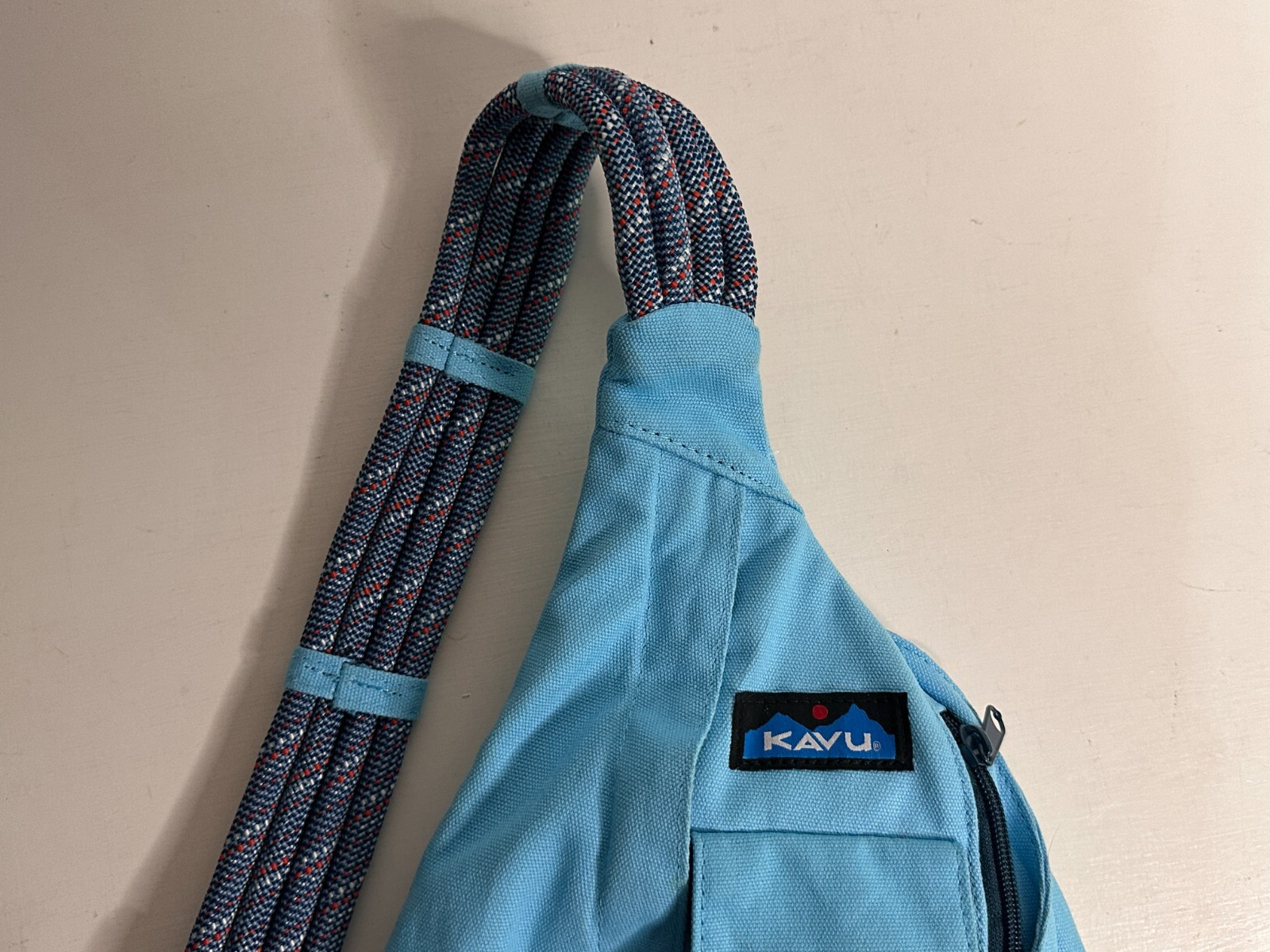 Kavu Solid Blue Rope Sling Bag