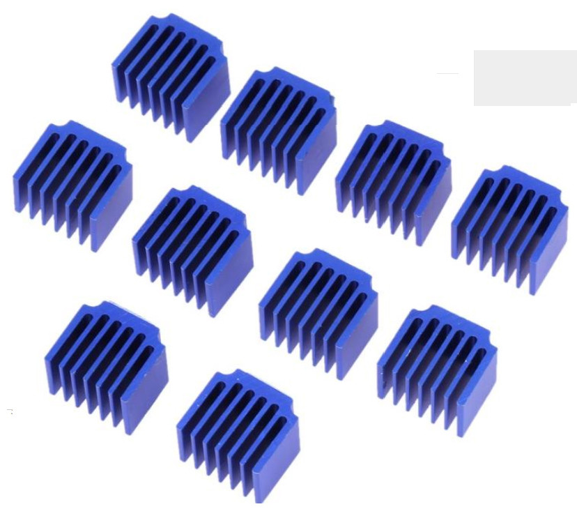 10pcs Aluminum Stepper Motor Driver Cooling Block Premium Heatsink for DRV8825