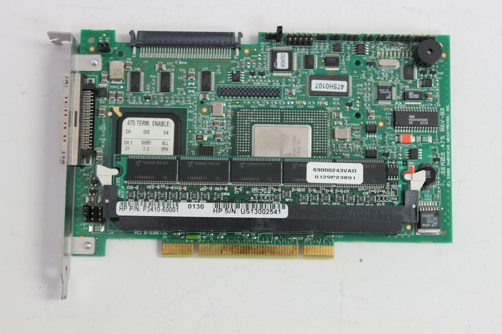 HP P3410A P3410-60001 P3410-69001 5065-6330 PCI NETRAID CONTROLLER BOARD