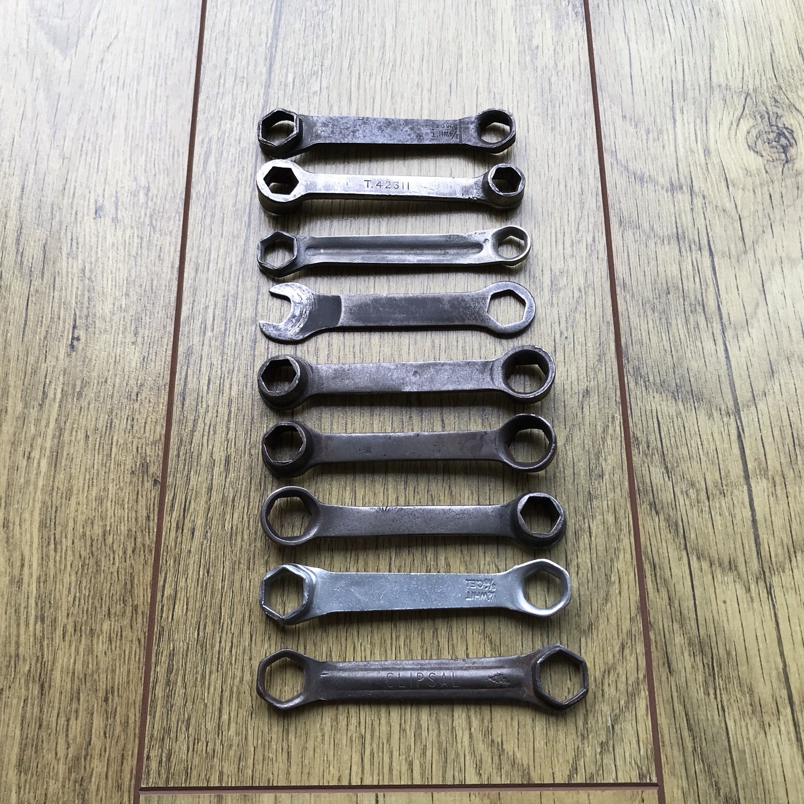 9 Vintage Classic Car Tool Kit Spanner’s