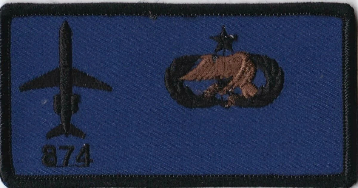 USAF C-9 874 Maintenance Nametag Wing  Patch A-5