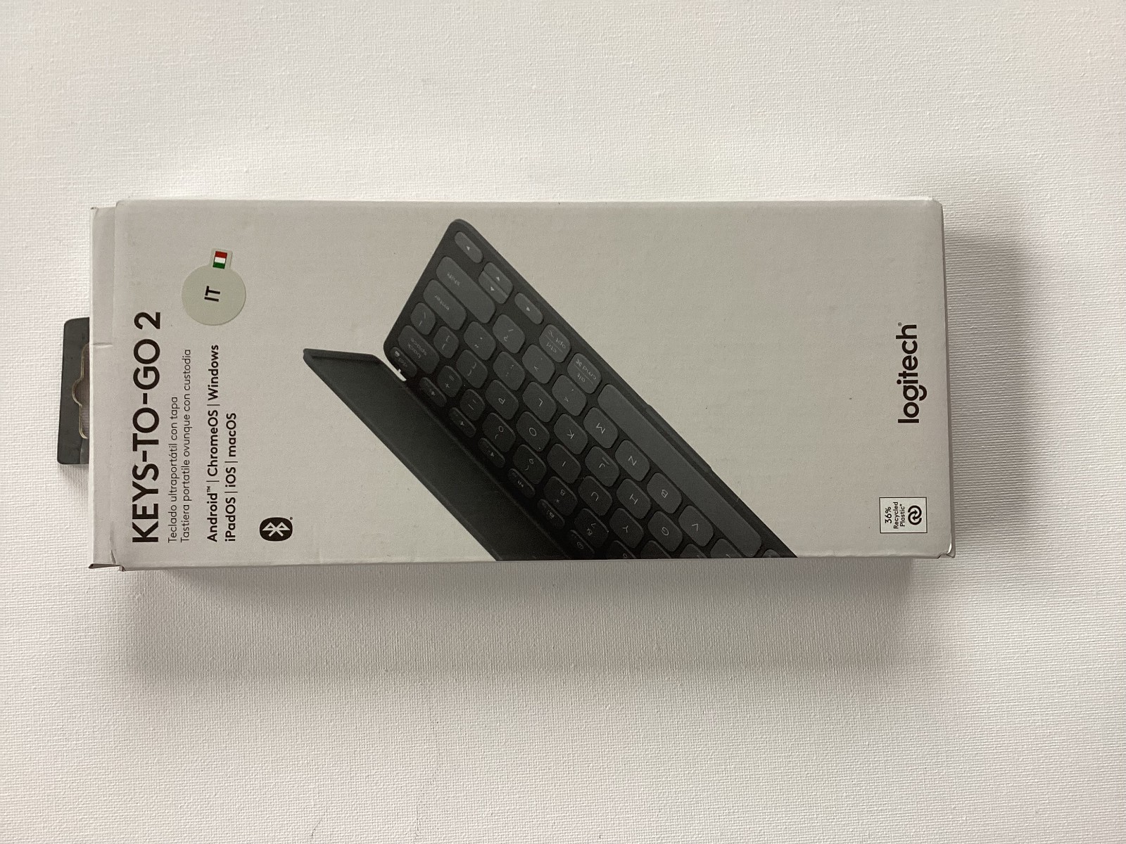 Logitech Keys To Go 2 Graphite Wireless Keyboard Italian