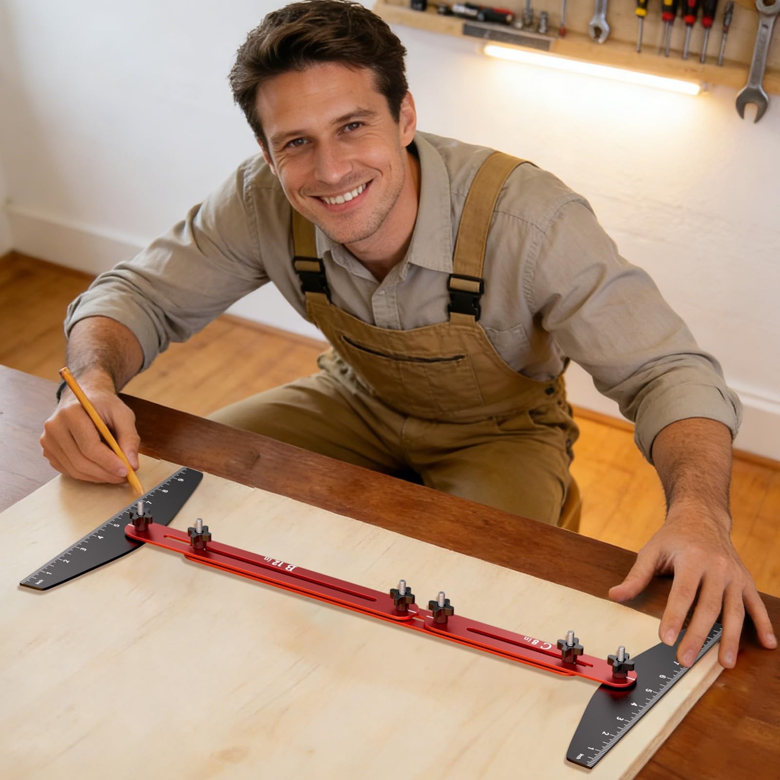 Brizago Stair Tread Gauge 10-67 Inch Adjustable