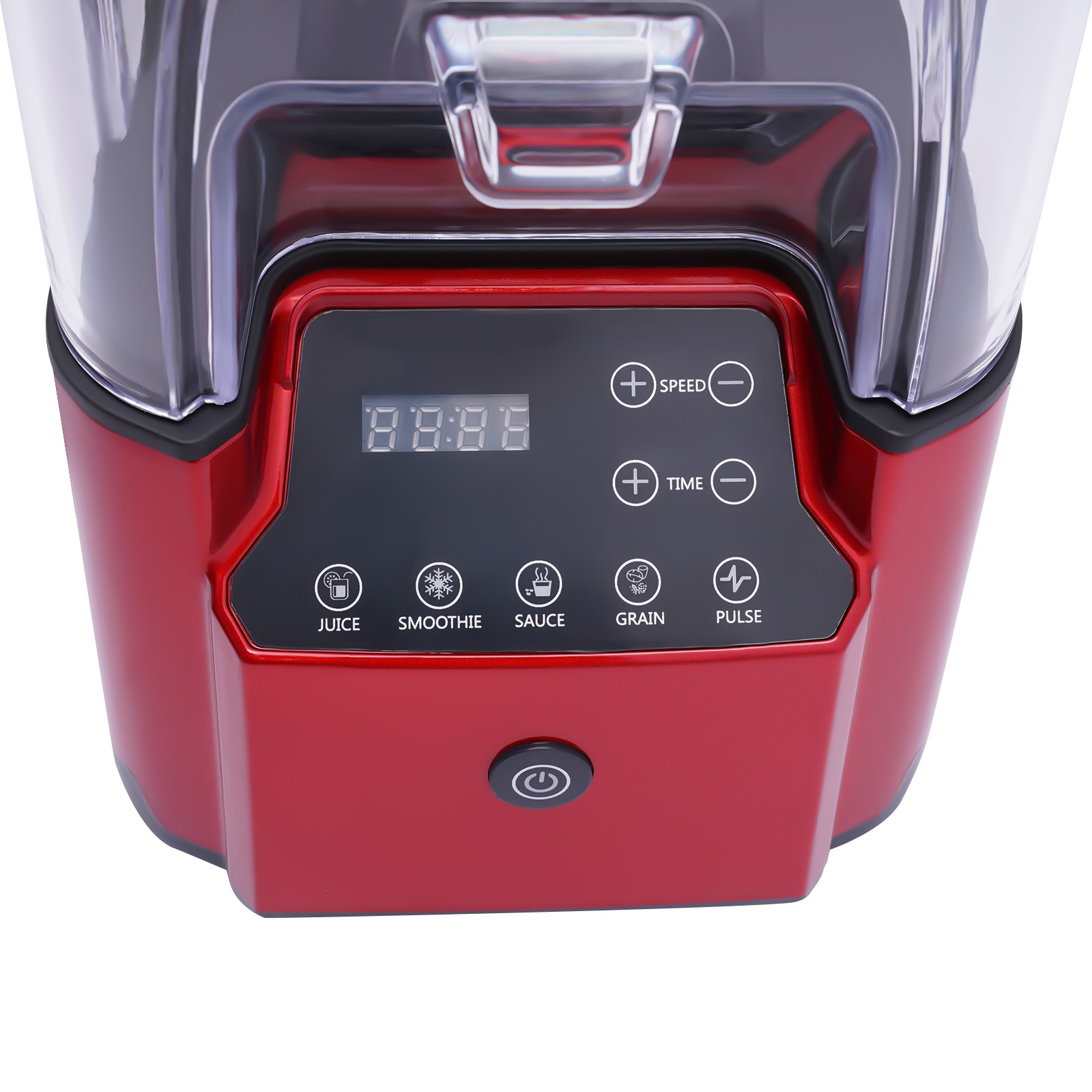 Commercial Professional Blender W/ Shield Quiet Sound Enclosure Timer 2200W
