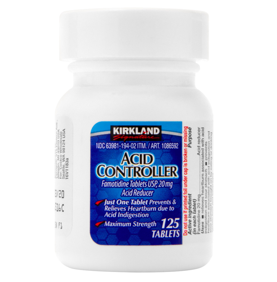 Kirkland Signature Acid Controller Famotidine 20mg 125 Tablets