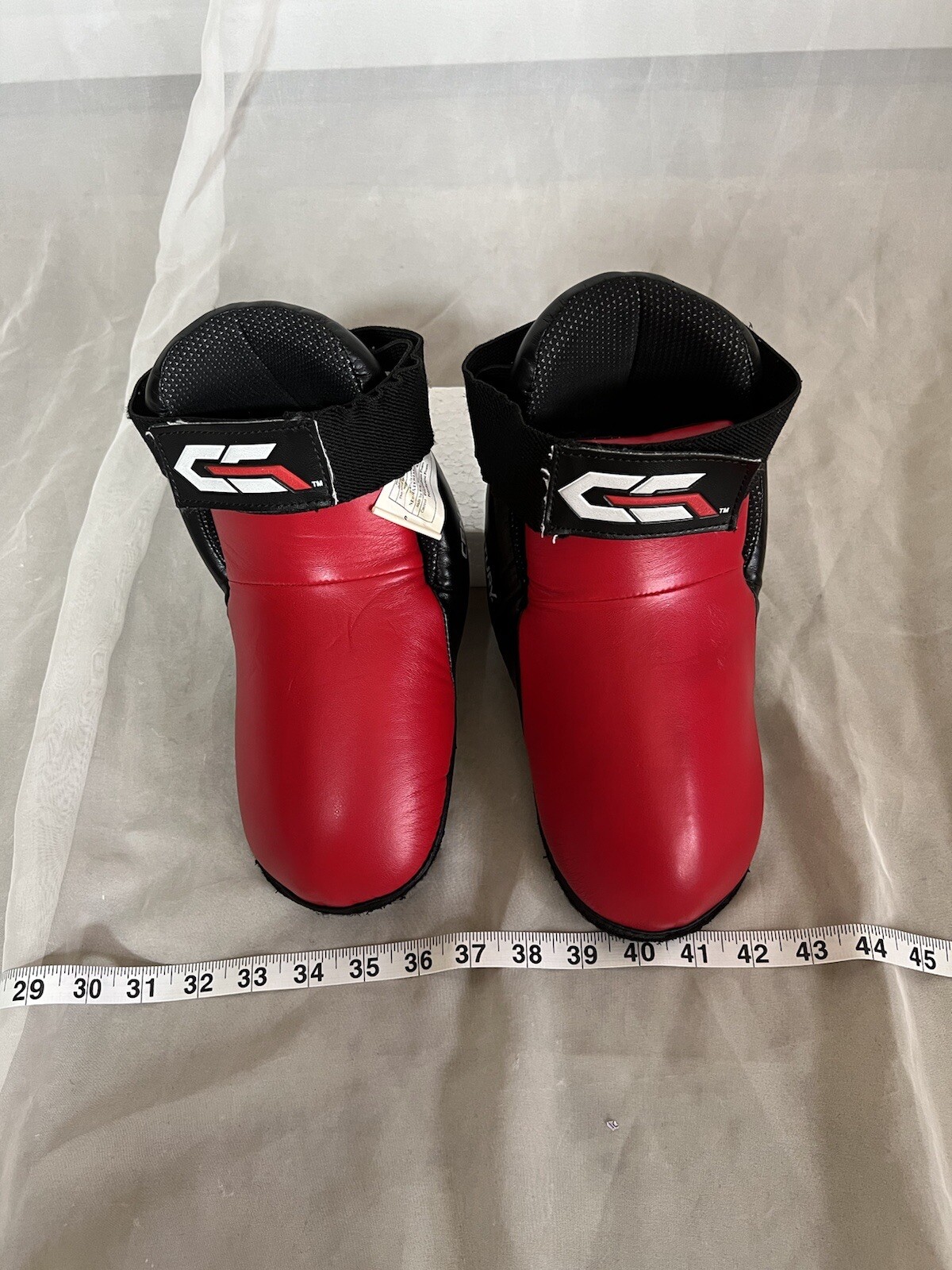 Century Sparring Boots Shoes Size Adult S Karate Kickboxing Martial Arts Black/R