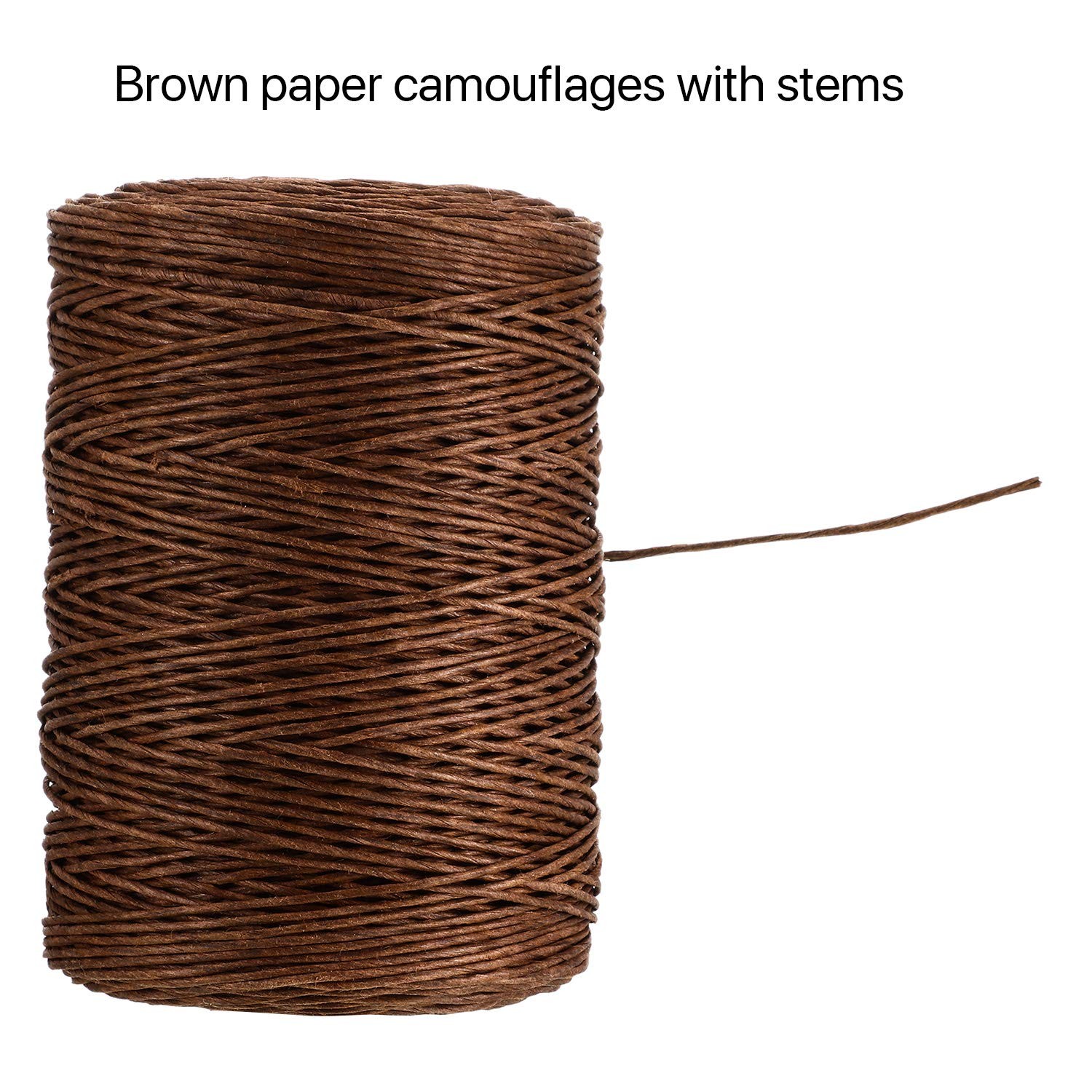 673 Ft Rustic Wrapping Wire Floral Vine Wire Paper Covered Bind Wire for Crafts