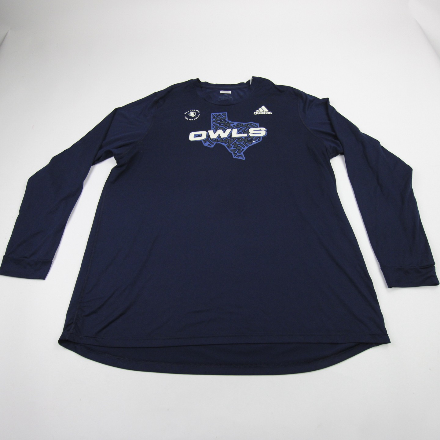 Rice Owls adidas Creator Long Sleeve Shirt Men's Navy Used Multiple Sizes