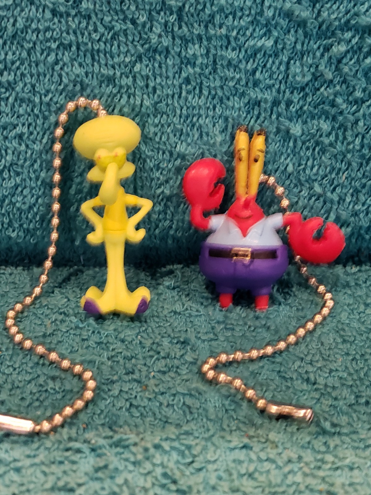 Squidward and Mr Crabs Light Pull and Fan Pull Set - SpongeBob Square Pants