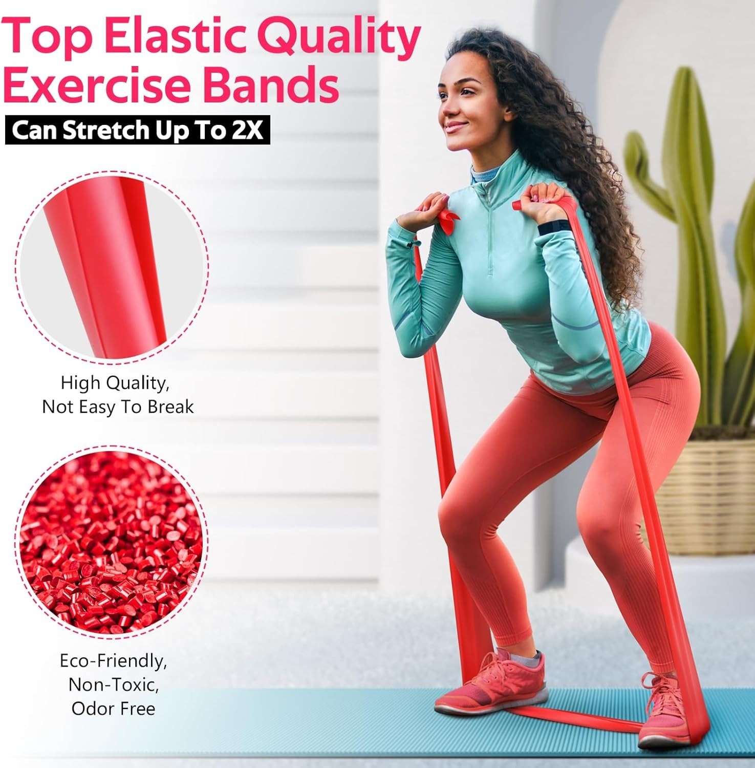 Resistance Bands for Working Out Exercise Bands for Physical Therapy Stretch Rec