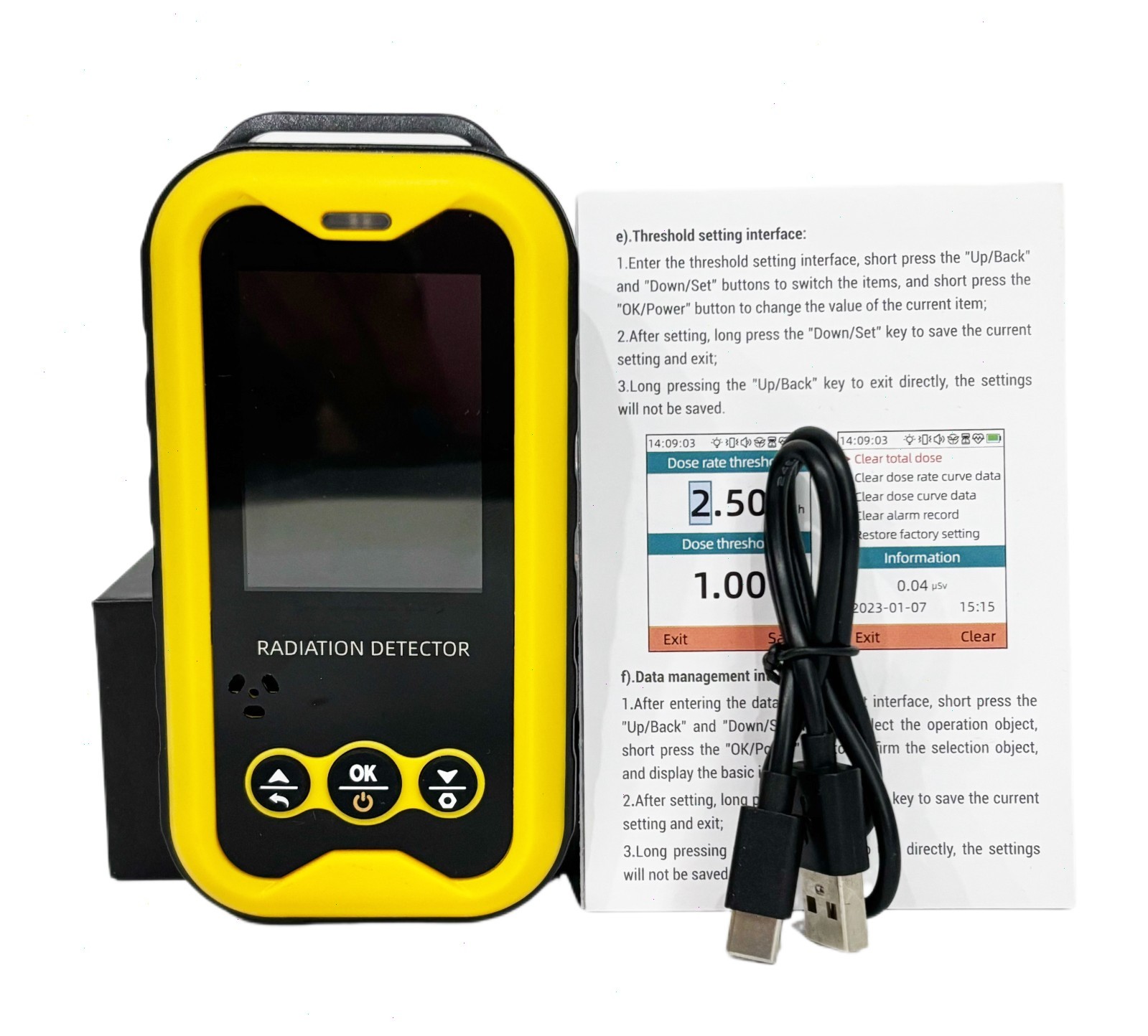 Digital Nuclear Radiation Detector with Detectable Species Beta Gamma and X-ray